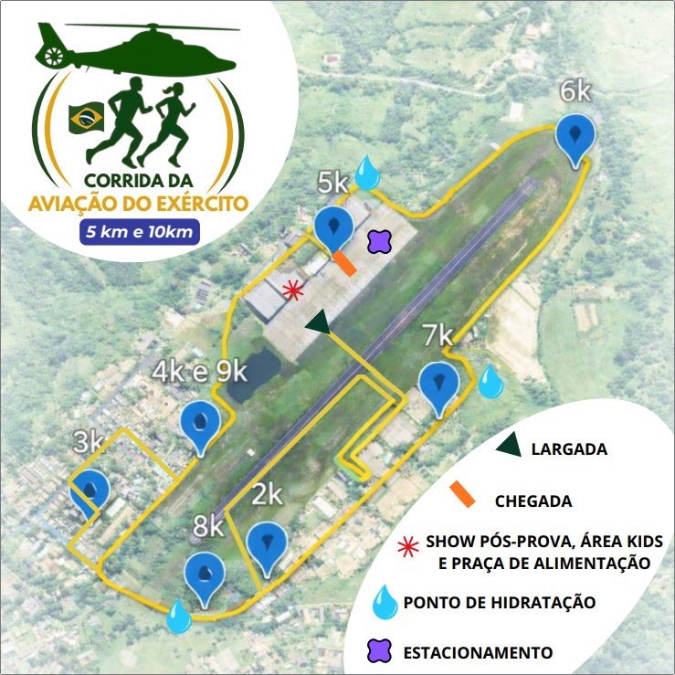 Mapa Oficial dos Percursos